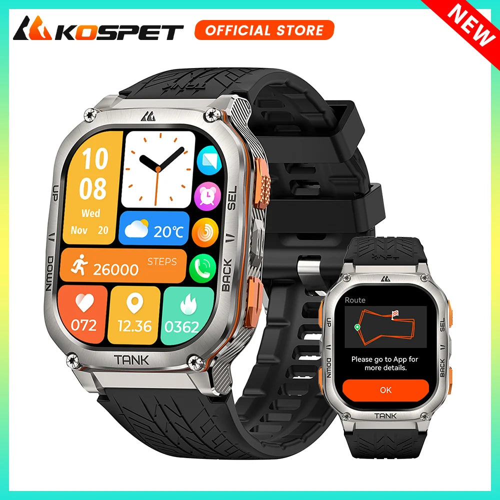 Ultra GPS Smart Watch For Men Smartwatch 480mAh Waterproof Digital Fitness