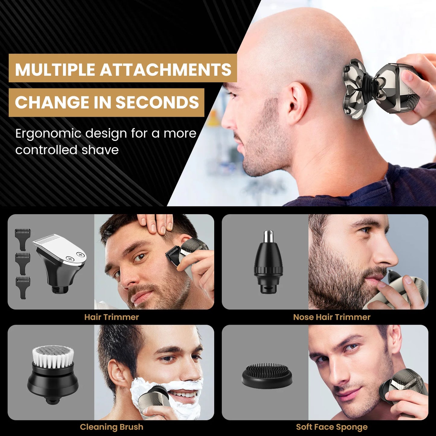 Electric Head Hair Shaver