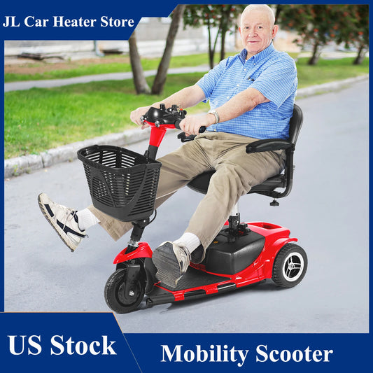 3 Wheel Folding Mobility Scooter for Seniors, Electric Powered Wheelchair Device